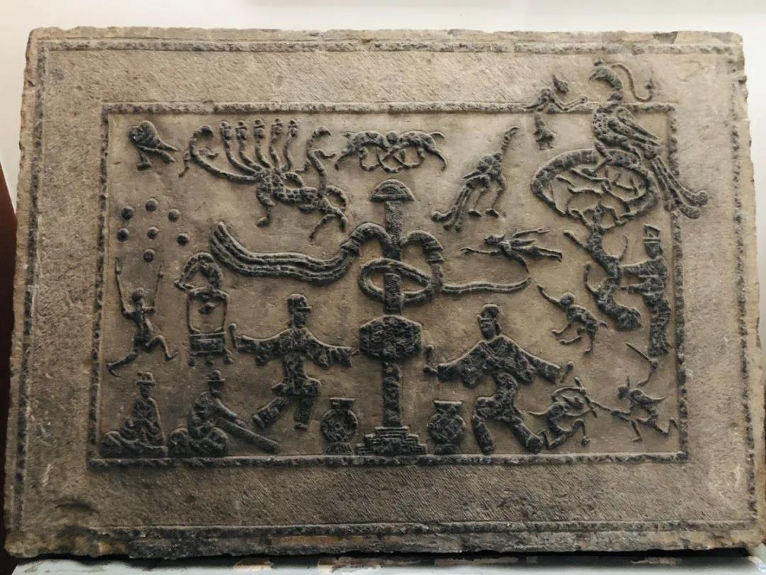 闭馆不闭展乐舞百戏精品画像石鉴赏